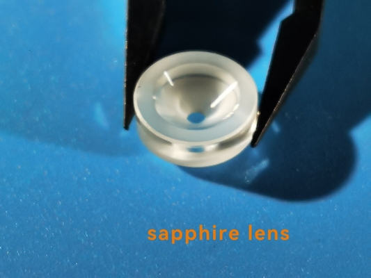 แว่นตาเลนส์แซฟไฟร์ขัดเงา / ไม่ขัดเงารูปพัดลม Al2O3 Single Crystal