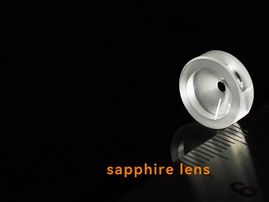 แว่นตาเลนส์แซฟไฟร์ขัดเงา / ไม่ขัดเงารูปพัดลม Al2O3 Single Crystal