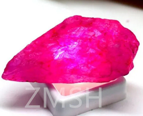 สีชมพูร้อน FL เกรดแล็บ สร้าง sapphire หินแท้หินแท้ที่มีความแข็งแรงของ Mohs 9 เพชร