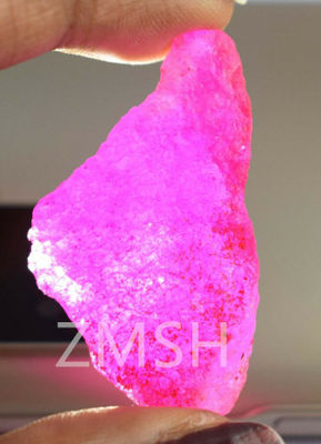 สีชมพูร้อน FL เกรดแล็บ สร้าง sapphire หินแท้หินแท้ที่มีความแข็งแรงของ Mohs 9 เพชร