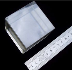 เทลเลียมออกไซด์ 10x10 mmt TeO2 ผลึกผลึกเวเฟอร์พื้นผิว TeO2