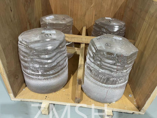 Sapphire Al2O3 Ingots 80KG 200KG 400KG วิธีการเติบโต KY สําหรับการแปรรูปองค์ประกอบ Sapphire