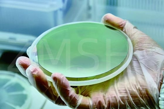 SiC Wafer 4H N Type 8inch เกรดการผลิต เกรดตัวปลอม Customized Double side polished Silicon Carbide Wafer