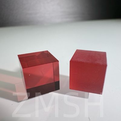 การเพาะปลูกทางเทียม สีดอปไพร์ AL2O3 วิธี CZ ที่กําหนดเอง Ruby Blue Padparadscha
