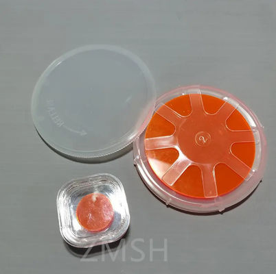 GaP Wafer ขนาด 2 นิ้ว N ประเภท Undoped S Doped 100 DSP SSP CZ ความบริสุทธิ์สูง 5N 99.999%