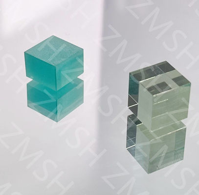 Sapphire Gemstone Raw Material Lab Made Olive Green Soft Mint Green Emerald Green สําหรับเครื่องประดับ