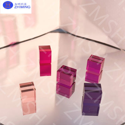 Sapphire Raw Gemstone Lab Made Padparadscha Sapphire Rose Sapphire ความแข็งแรงสูง สําหรับการประดับ