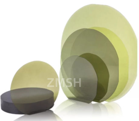 SiC Epitaxial Wafer ซิลิคอนคาร์ไบด 4H 4 นิ้ว 6 นิ้ว อุตสาหกรรม Semiconductor ความต้านทานสูง