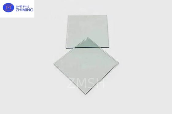 กระจกเคลือบ ITO สไลด์กระจกเคลือบอ๊อกไซด์อินเดียมทองเหลือง กระจกโปร่ง 1mm 10ohm