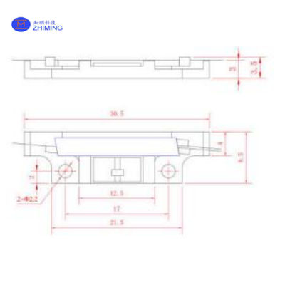 ลิทธิียมไนโอเบท (LiNbO3) Y-Waveguide Modulator / Vπ ต่ํา 3.5V / PER สูง 25dB / รองรับกับ FOG, FOCT, การสื่อสารควอนตัม