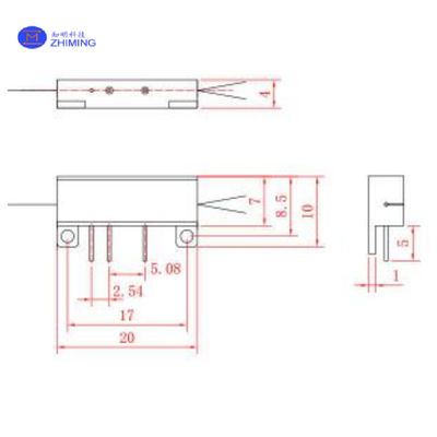 ลิทธิียมไนโอเบท (LiNbO3) Y-Waveguide Modulator / Vπ ต่ํา 3.5V / PER สูง 25dB / รองรับกับ FOG, FOCT, การสื่อสารควอนตัม