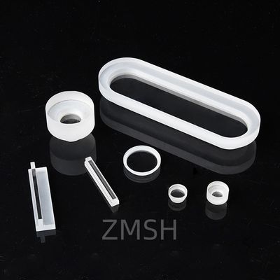 กล่องแก้วควอตซ์ CNC เครื่องแปรรูปแผ่นซิลิก้าหลอมไม่ปกติสําหรับระบบออปติกและเลเซอร์