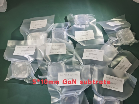 ราคาดี แกนแกลเลียมไนไตรด์เวเฟอร์ HVPE เทมเพลตชิปยืนฟรี 5x5 / 10x10 / 5x10 Mm ออนไลน์