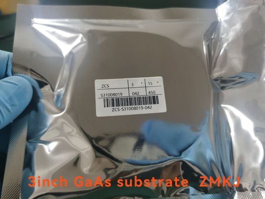 ราคาดี 4 นิ้ว N ชนิด 15 °เซมิคอนดักเตอร์ Substrate Si Doped GaAs Wafer SSP ออนไลน์