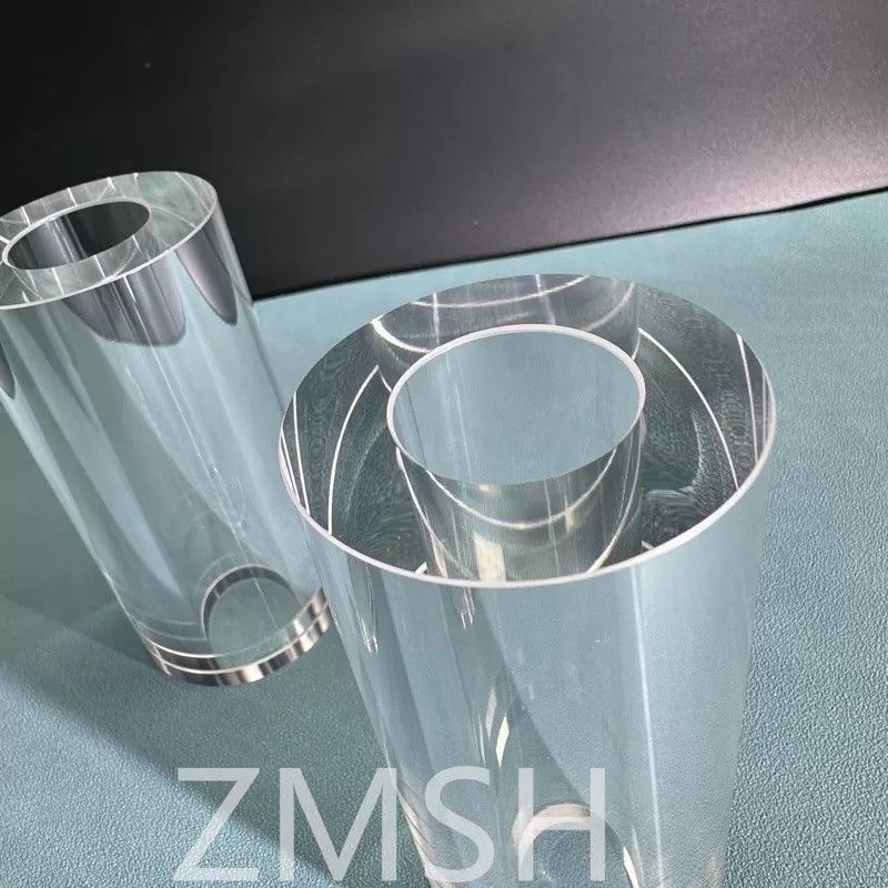 ท่อสีซาฟายร์ OD50mm ID25.4mm ความยาว 100mm AL2O3 C-Axis KY วิธีการมอห์ส 9.0 การปรับปรุง