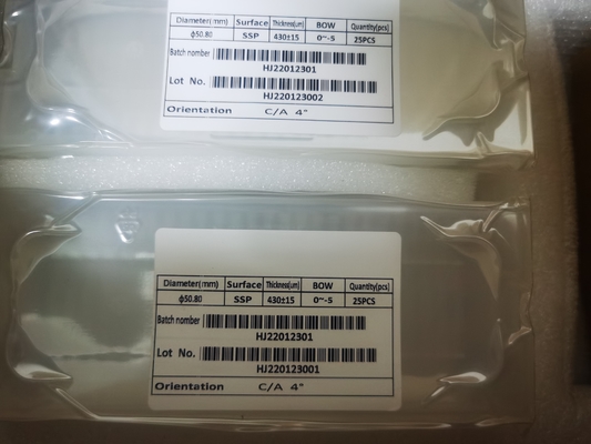 ราคาดี 2 นิ้ว 3 นิ้ว 4 นิ้วเวเฟอร์แซฟไฟร์สำหรับความหนาแสง 400um DSP SSP Zero Degree ออนไลน์