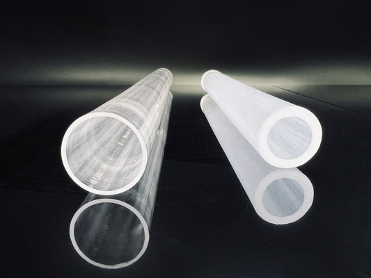 Flow Control Sapphire Tube Rods ฉนวนป้องกัน เครื่องมือ Quartz Tube