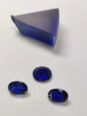Blue Sapphire Row Gem Fe Ti Doped Kashmir Oceanic Azure Gem เครื่องประดับคริสตัล
