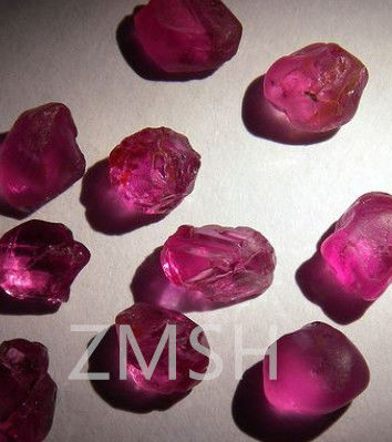 สีชมพูร้อน FL เกรดแล็บ สร้าง sapphire หินแท้หินแท้ที่มีความแข็งแรงของ Mohs 9 เพชร