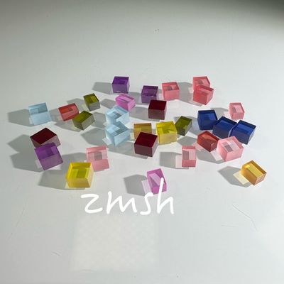 การเพาะปลูกทางเทียม สีดอปไพร์ AL2O3 วิธี CZ ที่กําหนดเอง Ruby Blue Padparadscha