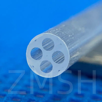 ราคาดี หลอดควอตซ์หลอมแสง SiO2 กระจกคริสตัลตามต้องการโปร่งทั้งสองปลายเปิดปลายหนึ่งปิด ออนไลน์
