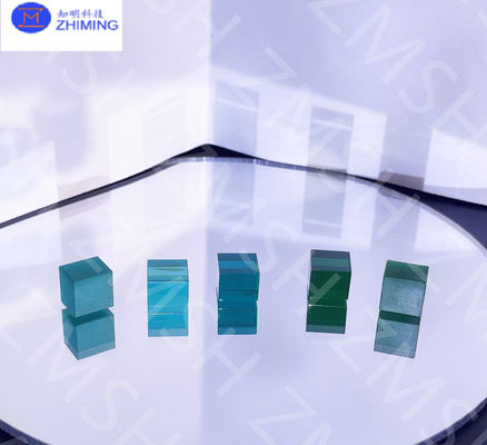 Sapphire Gemstone Raw Material Lab Made Olive Green Soft Mint Green Emerald Green สําหรับเครื่องประดับ