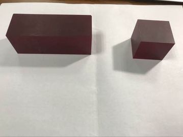 ราคาดี 36x36x60mmt เลเซอร์สีแดงคริสตัลแซฟไฟร์ Cr3 + เจือ Cr Al2O3 บล็อกขนาดที่กำหนดเอง ออนไลน์